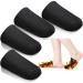 4 Pieces 3 mm Toe Neoprene Warmers Cycling Shoe Covers Toe Black Warmer Booties Neoprene Toe Covers Biking Toe Covers Neoprene for Cycling Running Hiking Ice Baths Large