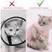 Fychuo Cat Recovery Suit Pink Cat Surgery Recovery Suit Solid Color Cat Clothe Cat Onesie Surgical Recovery Suit Kitten Bodysuit after Surgery Medical Care Cone Collar Alternatives - Buy Online on GoSupps.com