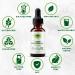 High Strength 6000mg Chlorophyll Liquid Drops - 100ml (100 Doses) - Water Soluble Green Superfood - Buy Online on GoSupps.com