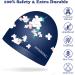 Shop Stylish & Comfortable Silicone Bathing Caps for Women - Waterproof Slip-Resistant Perfect for Long/Curly Hair - Ideal for All Hair Types - Navy Blue - Buy Online on GoSupps.com