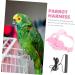 Beavorty 4 Sets Bird Leash Suspend Bird Training Bird Flying Harness Bird Harness Leashes Vest Clothing 12X6X1.3CMx4pcs Pinkx4pcs - Buy Online on GoSupps.com