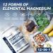 Magnesium Complex Supplement Elemental 12 700mg Per Capsules Magnesium Citrate Glycinate Malate Gluconate Ascorbate Taurate Carbonate Plant-Based - 60 Capsules - Buy Online on GoSupps.com