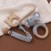 Buy Tian-K 3-Piece Beech Wood Baby Bite Rings & Animal Rattles - Eco-Friendly Infant Toy Set - Buy Online on GoSupps.com