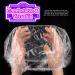 LEOBRO 100 Pack Disposable Shower Caps - Waterproof Clear Plastic Hair Caps for Women - Ideal for Home Spa, Salon, Hotel, and Travel - 100 Count - Buy Online on GoSupps.com