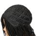 HANNE Short Dreadlock Wig | Afro Crochet Braided Faux Locs for Black Women & Men | Full Curly Braiding Wig (Black) - Buy Online on GoSupps.com
