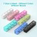 Restree Weekly Pill Organizer - 4 Times a Day Large 28 Compartment Moisture-Proof & Waterproof Medicine Box for Vitamins Fish Oil & Supplements - Black - Buy Online on GoSupps.com