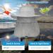 IYEBRAO 2 Pack Men's UV Protection Sun Hat with Neck Flap - Foldable Mesh Boonie Cap for Fishing, Hiking, Garden Work - Dark Grey & Light Grey - Buy Online on GoSupps.com