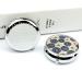 Portable 3 Compartment Pill Box for Travel - White Floral Round Pill Organizer for Purse & Pocket - Buy Online on GoSupps.com