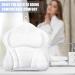 Qintora Bath Pillow Bath Pillow Bath Pillow Bath Cushion Ergonomic Spa Bath Pillow with 4D Air Mesh Non-Slip with 6 Sucti - Buy Online on GoSupps.com