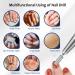 Aokitec Electric Nail Drill Portable Efile Kit 30000rpm for Acrylic Gel Nails - Manicure Pedicure Tool for Home and Salon Use - Low Heat & Low Noise - Silver - Buy Online on GoSupps.com