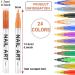 24 Pcs 3D Nail Art Pens - Nail Polish Design Kit for DIY Nail Painting - Graffiti Pen Set for Girls - 24 Colors - Buy Online on GoSupps.com