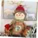 SEWOART Bag Snowman Pocket Candy Heart Shape Linen Pouch Transparent Christmas Favor Party Window - Buy Online on GoSupps.com
