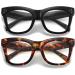Cat-Eye Reading Glasses for Women - Blue Light Blocking & Magnifying Readers in Black & Tortoise (2.0x) - Shop Internationally - Buy Online on GoSupps.com