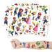 8 Sheets Mario Temporary Tattoos Stickers - Birthday Party Supplies & Decorations for Boys and Girls | School Classroom Rewards & Party Favors - Buy Online on GoSupps.com