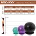 RGGD&RGGL Exercise Ball Chair 75cm - Extra Thick Yoga Stability Ball with Stability Ring, Workout Guide - Anti-Burst Balance Ball for Fitness - Purple - Buy Online on GoSupps.com