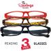 Trevi Executive Reading Glasses Pack - 3 Stylish Pairs for Men & Women - Prescription & Non-Prescription Options - 3 Colors & 4 Gradations - Buy Online on GoSupps.com