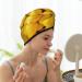 Premium Hair Towel Wrap - Quick Drying Towel Turban in Ripe Yellow Lemon | Perfect for Fast Hair Drying - Buy Online on GoSupps.com