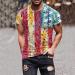 Men's American Flag Skull Graphic Tee for Independence Day - Red, Size Large - Buy Online on GoSupps.com