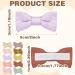 20Pcs Handmade Baby Hair Clips - Anti-Skid Crocodile Clips with Cotton Linen Bows for Girls | Toddler & Kids Hair Accessories in 10 Color Pairs - Buy Online on GoSupps.com