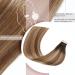 Hotlulana 18 Tape In Extensions - Real Hair #2/6/18 Chestnut Brown to Light Blonde Mix - 40pcs 80g Invisible Skin Weft - Buy Online on GoSupps.com