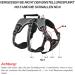 Heele XL Black Dog Harness Reflective Breakout Buckle Robust Handle & Panic Clip for Ultimate Comfort and Stability - Buy Online on GoSupps.com