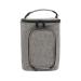Perfk organizer for oral blinds water fin storage bags at home travel brauch strong stable handling handle cosmetic bag portable organizer case gray