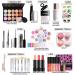 Professional 36-Piece Makeup Set with Bag - Perfect Christmas Gift for Women & Girls | Mknzome Makeup Palette Eyeshadow & Lip Gloss - Buy Online on GoSupps.com