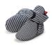EDOTON Unisex Newborn Winter Boots Warm Stripe Bootie Non-Slip Sole Soft Stay On Ajustable Bootie Sock 12-18 Months Black Stripe