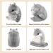 MUZIRI KINOKOO Cute Hamster Plush Pillow Blanket - Soft Folding Throw Blanket for TV, Sofa, Office Nap - Stuffed Toy Blanket - Grey - Buy Online on GoSupps.com