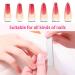 Crystal Glass Nail Shiner Set with Nano Nail File - 4 Pieces, White and Black Flat End - Includes Case for Natural Nails - Buy Online on GoSupps.com