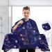 Waterproof Barber Cape - Musical Blue Cheetah Haircut Bib for Men & Women | Unisex Hair Cutting Cape - Shop Internationally - Buy Online on GoSupps.com