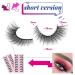Fluffy 3D Mink Cat Eye False Eyelashes - 10 Pairs (13mm) for Women and Girls - Buy Online on GoSupps.com