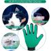 Pet Hair Remover Gloves with 255 Tips for Dog and Cat Grooming - 1 Pair Left & Right Deshedding Glove Brush - Green - Buy Online on GoSupps.com