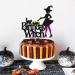 Halloween Birthday Witch Cake Topper for Ghost Bat Cat Themed Girl Lady Women Happy Halloween Birthday Cake Decoration Witches Autumn Fall Season All Souls' Day Bday Party Celebration Supplies - Buy Online on GoSupps.com