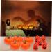 HOMSFOU Foam Pumpkin Decor 10pcs cupboard halloween Photography Props Halloween Ornament Halloween Ornament Halloween Adornment stick Expandable pumpkin flower decorations bouquet - Buy Online on GoSupps.com