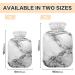 Buy 2L White Marble Hot Water Bottle with Cover | Pain Relief & Winter Hand Feet Warmer - Fast International Shipping - Buy Online on GoSupps.com