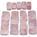 Rose Quartz Norse Rune Stones Set - 25 Elder Futhark Alphabet Symbols for Divination and Reiki Healing - Witchcraft Pagan Supplies and Spiritual Gift - Buy Online on GoSupps.com