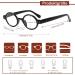 Cojwis 5 Pack Retro Round Reading Glasses for Men & Women | Lightweight 2.5X Readers - 5 Colors Available - Buy Online on GoSupps.com