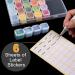 Quefe 168 Slots Diamond Painting Storage Containers - 6pcs 28 Grids Clear Boxes for Bead Organizers and Diamond Art Embroidery - Includes Label Stickers - Buy Online on GoSupps.com