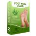 Palmarisa - Foot Peel Mask with Aloe Vera & Tea Tree - 2 Pack Peel off Peeling Socks | Removes Heel Callus | Exfoliates Dead Skin | Treats hard skin | Repairs Cracked Heels | Moisturises Feet