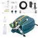 Tplook Upgraded 37PSI Airbrush Kit  Dual-Action Multi-Function Five-Stage Pressure Adjustment Action Airbrush Set with Automatic Stop Compressor for Make up Painting Tattoo Cake Manicure  Spray Model Green
