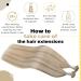Ugeat Keratin Extensions | Real Hair Flat Tip 45cm | Ash Blonde & Bleached Blonde | 50g/50 Strands 18 #18P613 - International Shipping Available - Buy Online on GoSupps.com
