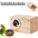 Bird Breeding Nest Wooden Bird Box Bird House Cages Bird Nesting Feeding Station House for Lovebirds Cockatoo Budgie Finch Canary Parrotlets Cockatiel (Small) - Buy Online on GoSupps.com