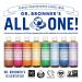 Dr. Bronner's Organic Pure-Castile Liquid Soap Variety Pack - 8 oz | Peppermint, Lavender, Almond, Baby Unscented | 18-in-1 Uses for Face, Body, Hair, Laundry, Pets, Dishes | 4 Pack - Buy Online on GoSupps.com