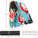 Travel Lipstick Organizer Case | Portable Makeup Bag with Mirror | Flamingo Tropical Leaves Design - Shop Now - Buy Online on GoSupps.com