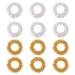 Magiclulu 20st finger massage ring finger calming children tylonal sensory finger spring finger massage padded arm cuff toys mini iron restless