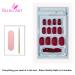 Shop False Nails Bling Art - Red Black Glossy Oval 24 Premium Artificial Nails - Medium Length Tips for Stunning Style - Buy Online on GoSupps.com