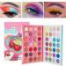 56 Colors Eyeshadow Palette - Professional Bright Glitter Makeup Palette for Long-Lasting Eye Shadow - Highly Pigmented Shimmer Metallic Shades - Colorful Matte Cosmetics Gift - Buy Online on GoSupps.com