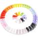 Bocotoer Pacifier Clips Set - 50 Colorful Baby Clip Chains | Plastic T Pacifier Chains for Secure Teething & Soothing - Buy Online on GoSupps.com