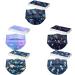 SDFRK 50 Pack Kids Disposable Masks - Colorful 3-Layer Mouth Protection with Tie-Dye Print | Child-Safe Fabric Masks for International Shipping - Buy Online on GoSupps.com